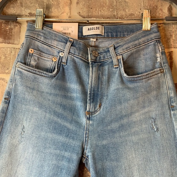 Agolde Jeans | Agolde Sophie Mid Rise Skinny Ankle Jeans Thriller | Poshmark